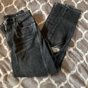 Black and Grey Distressed Arizona Jeans